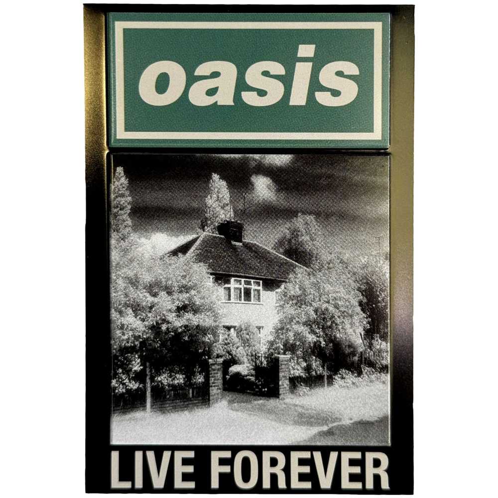 Oasis - Live Forever Single KÃ¼hlschrankmagnet - Mehrfarben